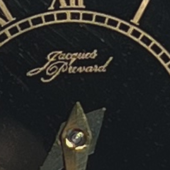 Jacques Prevard gold tone with black leather band - Picture 6 of 9